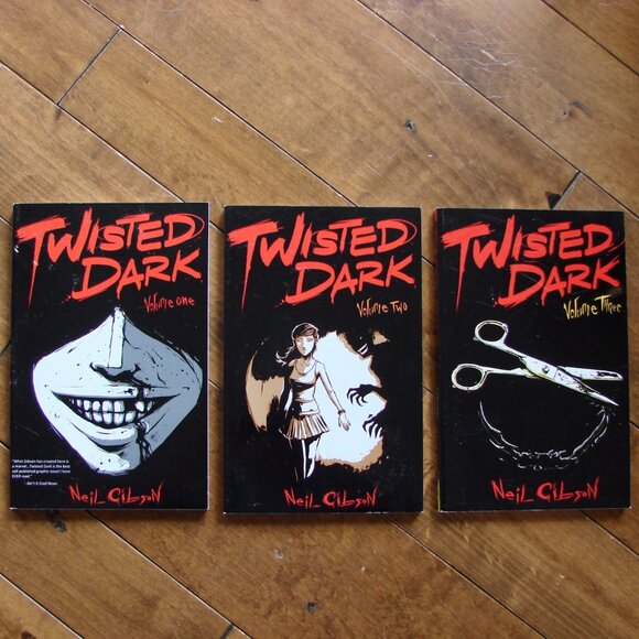 Twisted Dark Graphic Novel Books Vol 1-3 Neil Gibson Signed Autograph Teens 16+ - Picture 1 of 6